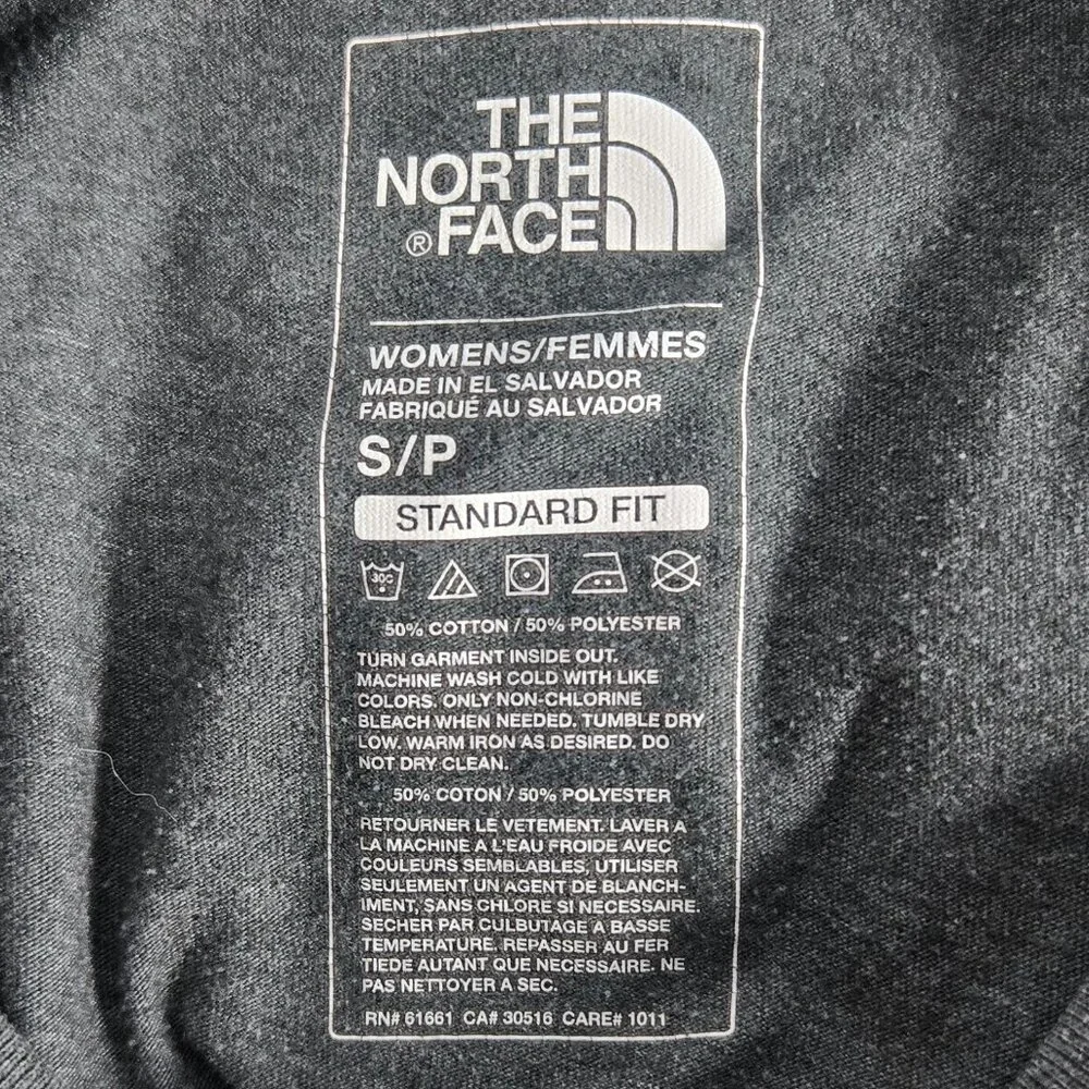 The North Face Womens Grey Logo T Shirt Small Standard Fit Outdoor Casual - Picture 7 of 8